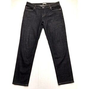 EILEEN FISHER Black Jean Women 10 (36x30) Stretch Denim USA Sustainable Organic